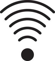 Signal communication information connection wireless icon symbol vector image, illustration of the network wifi in black image. EPS 10