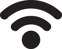 Signal communication information connection wireless icon symbol vector image, illustration of the network wifi in black image. EPS 10