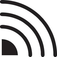 Signal communication information connection wireless icon symbol vector image, illustration of the network wifi in black image. EPS 10