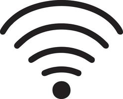 Signal communication information connection wireless icon symbol vector image, illustration of the network wifi in black image. EPS 10