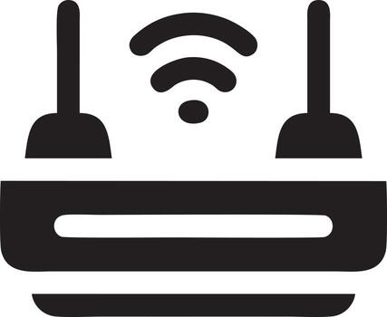 Signal communication information connection wireless icon symbol vector image, illustration of the network wifi in black image. EPS 10