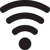 Signal communication information connection wireless icon symbol vector image, illustration of the network wifi in black image. EPS 10