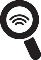 Signal communication information connection wireless icon symbol vector image, illustration of the network wifi in black image. EPS 10