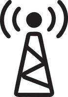 Signal communication information connection wireless icon symbol vector image, illustration of the network wifi in black image. EPS 10