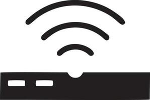 Signal communication information connection wireless icon symbol vector image, illustration of the network wifi in black image. EPS 10