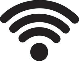 Signal communication information connection wireless icon symbol vector image, illustration of the network wifi in black image. EPS 10