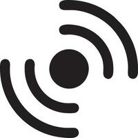 Signal communication information connection wireless icon symbol vector image, illustration of the network wifi in black image. EPS 10