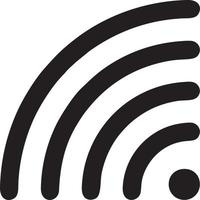 Signal communication information connection wireless icon symbol vector image, illustration of the network wifi in black image. EPS 10