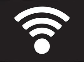 Signal communication information connection wireless icon symbol vector image, illustration of the network wifi in black image. EPS 10