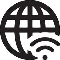 Signal communication information connection wireless icon symbol vector image, illustration of the network wifi in black image. EPS 10