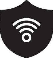 Signal communication information connection wireless icon symbol vector image, illustration of the network wifi in black image. EPS 10