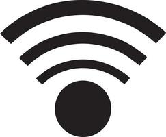 Signal communication information connection wireless icon symbol vector image, illustration of the network wifi in black image. EPS 10