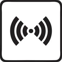 Signal communication information connection wireless icon symbol vector image, illustration of the network wifi in black image. EPS 10