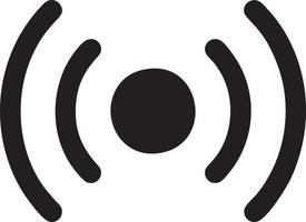 Signal communication information connection wireless icon symbol vector image, illustration of the network wifi in black image. EPS 10