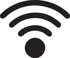 Signal communication information connection wireless icon symbol vector image, illustration of the network wifi in black image. EPS 10
