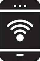 Signal communication information connection wireless icon symbol vector image, illustration of the network wifi in black image. EPS 10