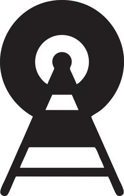 Signal communication information connection wireless icon symbol vector image, illustration of the network wifi in black image. EPS 10