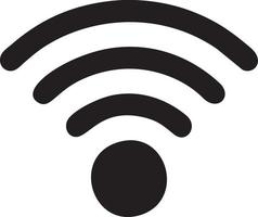 Signal communication information connection wireless icon symbol vector image, illustration of the network wifi in black image. EPS 10