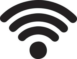 Signal communication information connection wireless icon symbol vector image, illustration of the network wifi in black image. EPS 10