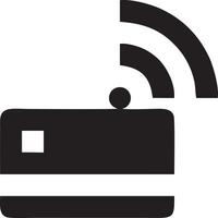 Signal communication information connection wireless icon symbol vector image, illustration of the network wifi in black image. EPS 10