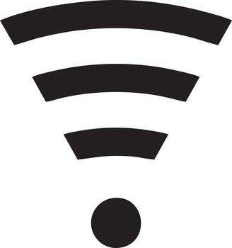 Signal communication information connection wireless icon symbol vector image, illustration of the network wifi in black image. EPS 10