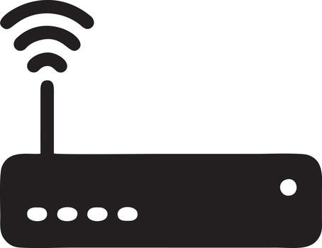 Signal communication information connection wireless icon symbol vector image, illustration of the network wifi in black image. EPS 10