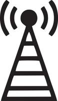 Signal communication information connection wireless icon symbol vector image, illustration of the network wifi in black image. EPS 10