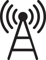 Signal communication information connection wireless icon symbol vector image, illustration of the network wifi in black image. EPS 10