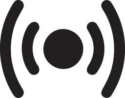 Signal communication information connection wireless icon symbol vector image, illustration of the network wifi in black image. EPS 10