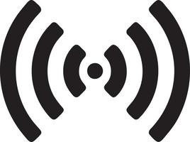 Signal communication information connection wireless icon symbol vector image, illustration of the network wifi in black image. EPS 10