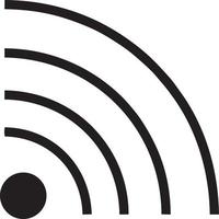 Signal communication information connection wireless icon symbol vector image, illustration of the network wifi in black image. EPS 10