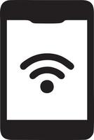 Signal communication information connection wireless icon symbol vector image, illustration of the network wifi in black image. EPS 10