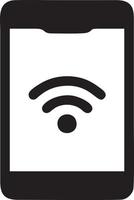 Signal communication information connection wireless icon symbol vector image, illustration of the network wifi in black image. EPS 10