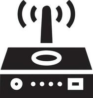 Signal communication information connection wireless icon symbol vector image, illustration of the network wifi in black image. EPS 10