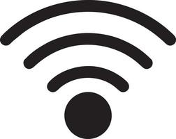 Signal communication information connection wireless icon symbol vector image, illustration of the network wifi in black image. EPS 10