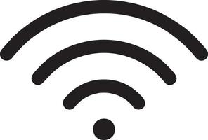 Signal communication information connection wireless icon symbol vector image, illustration of the network wifi in black image. EPS 10