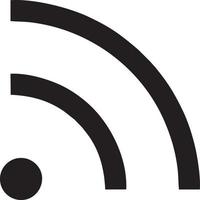 Signal communication information connection wireless icon symbol vector image, illustration of the network wifi in black image. EPS 10