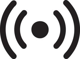 Signal communication information connection wireless icon symbol vector image, illustration of the network wifi in black image. EPS 10