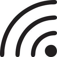 Signal communication information connection wireless icon symbol vector image, illustration of the network wifi in black image. EPS 10