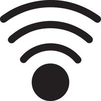 Signal communication information connection wireless icon symbol vector image, illustration of the network wifi in black image. EPS 10