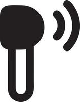 Signal communication information connection wireless icon symbol vector image, illustration of the network wifi in black image. EPS 10