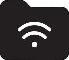 Signal communication information connection wireless icon symbol vector image, illustration of the network wifi in black image. EPS 10