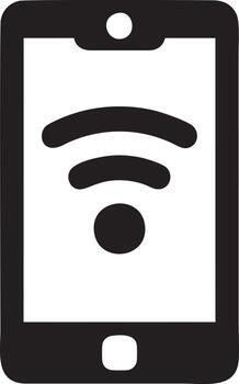 Signal communication information connection wireless icon symbol vector image, illustration of the network wifi in black image. EPS 10