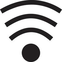 Signal communication information connection wireless icon symbol vector image, illustration of the network wifi in black image. EPS 10