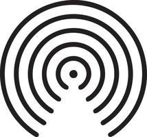 Signal communication information connection wireless icon symbol vector image, illustration of the network wifi in black image. EPS 10