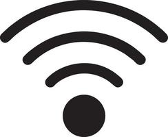 Signal communication information connection wireless icon symbol vector image, illustration of the network wifi in black image. EPS 10
