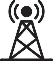 Signal communication information connection wireless icon symbol vector image, illustration of the network wifi in black image. EPS 10