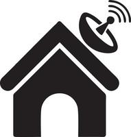 Signal communication information connection wireless icon symbol vector image, illustration of the network wifi in black image. EPS 10