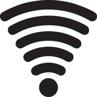 Signal communication information connection wireless icon symbol vector image, illustration of the network wifi in black image. EPS 10