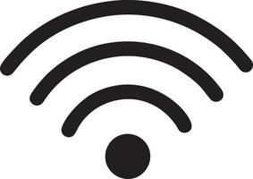 Signal communication information connection wireless icon symbol vector image, illustration of the network wifi in black image. EPS 10